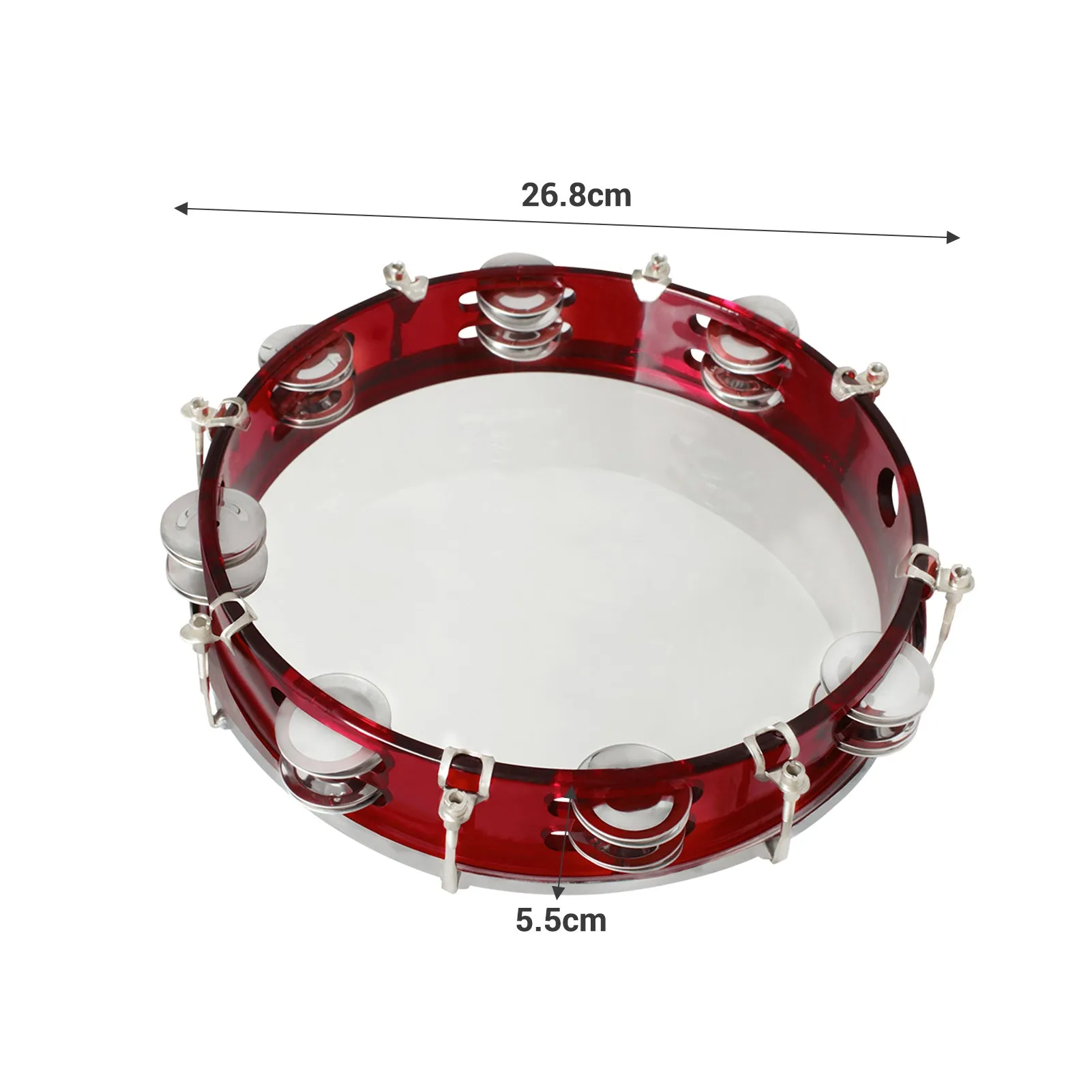 10 Inch Handheld Tambourine