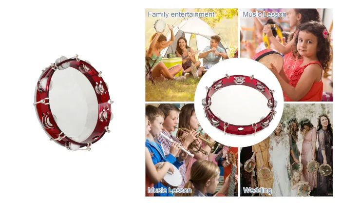 10 Inch Handheld Tambourine