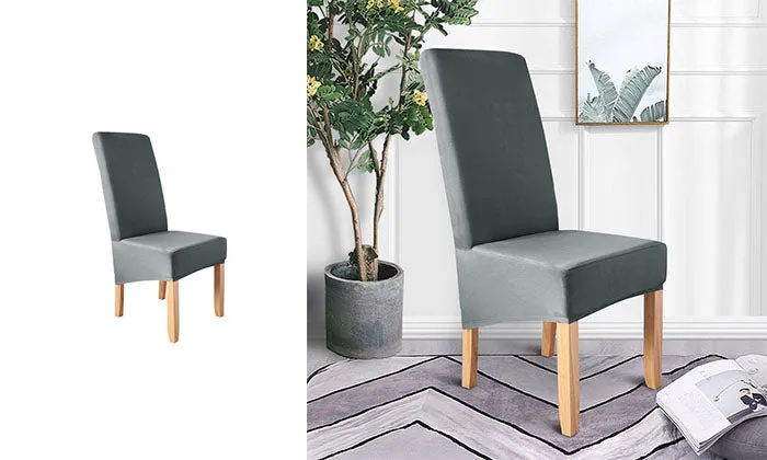 4 Piece  Solid Colour Chair Cover