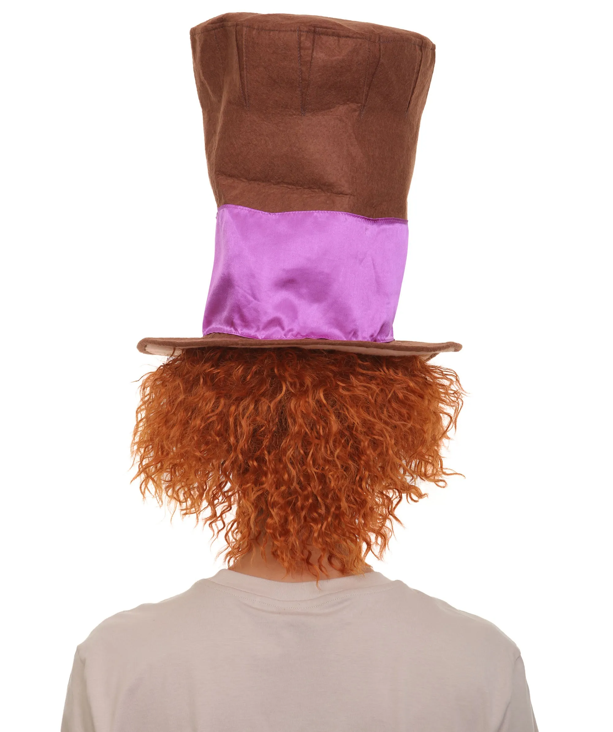 Adult Men's Orange Short Messy Curly  Wig | Best for Halloween | Flame-retardant Synthetic Fiber