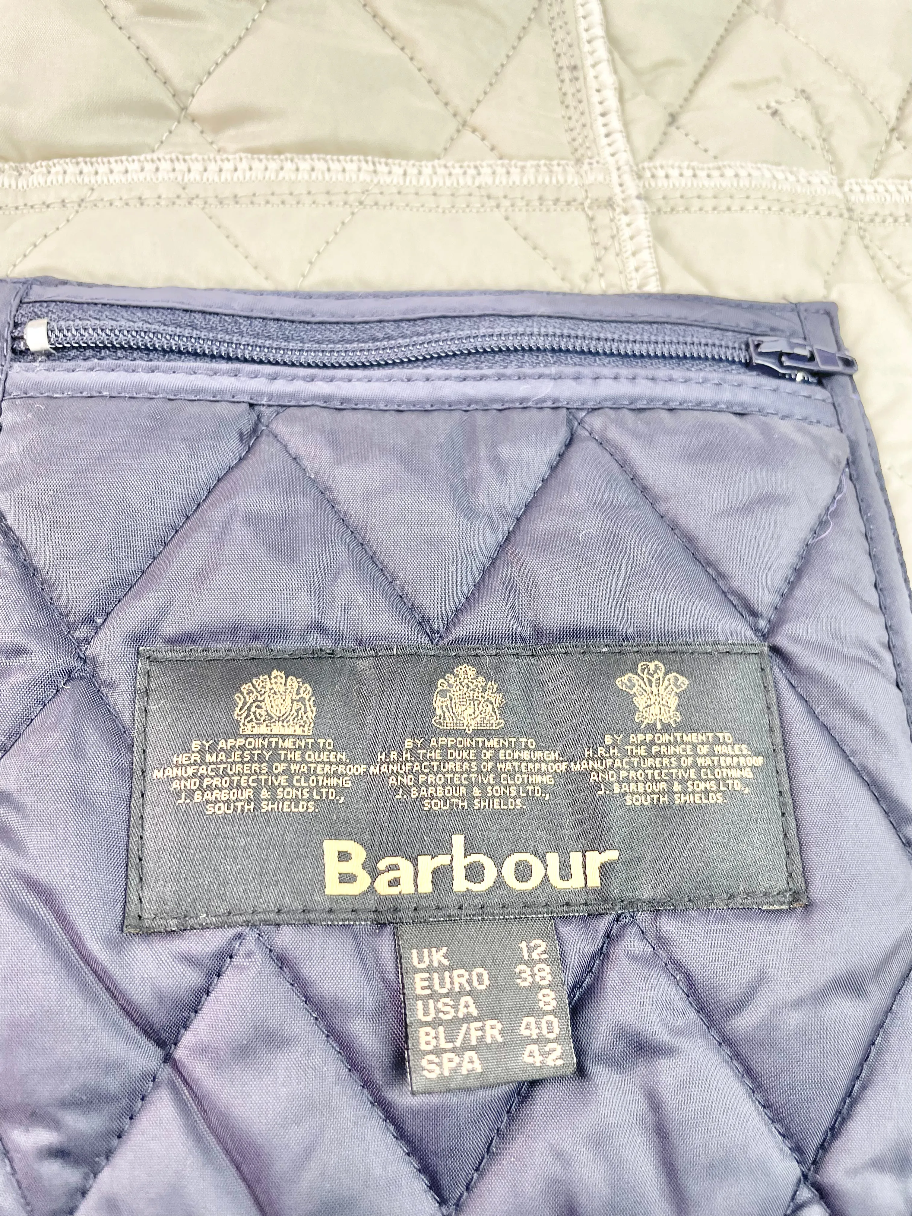 Barbour Navy Blue Liddesdale Quilted Jacket - AU12