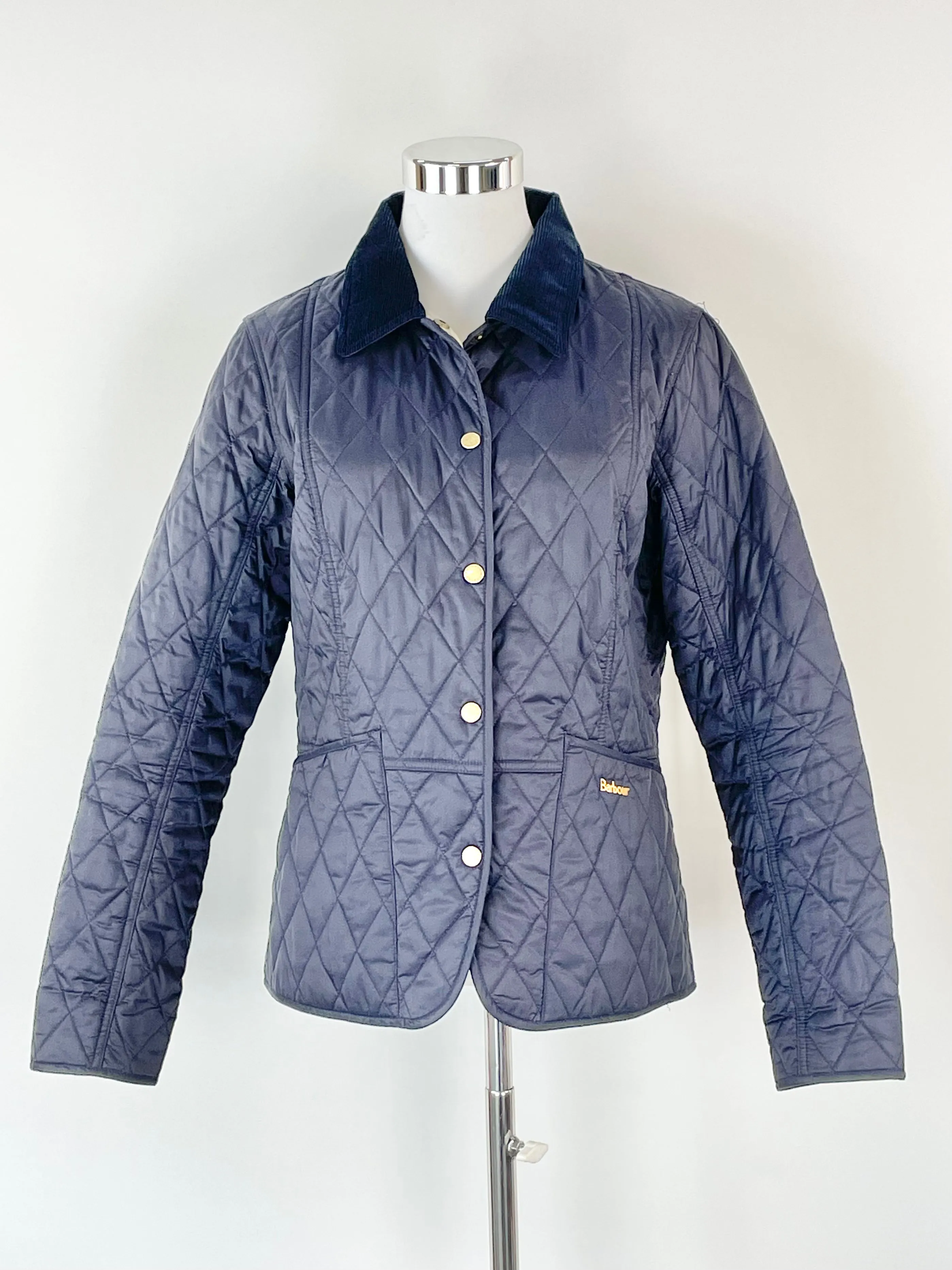 Barbour Navy Blue Liddesdale Quilted Jacket - AU12