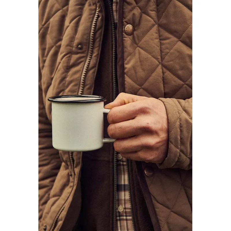 Barbour Shoveler Mens Waterproof Quilted Jacket - Clay