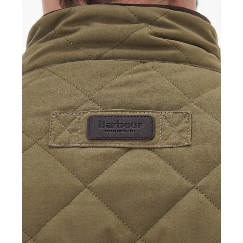 Barbour Shoveler Mens Waterproof Quilted Jacket - Clay