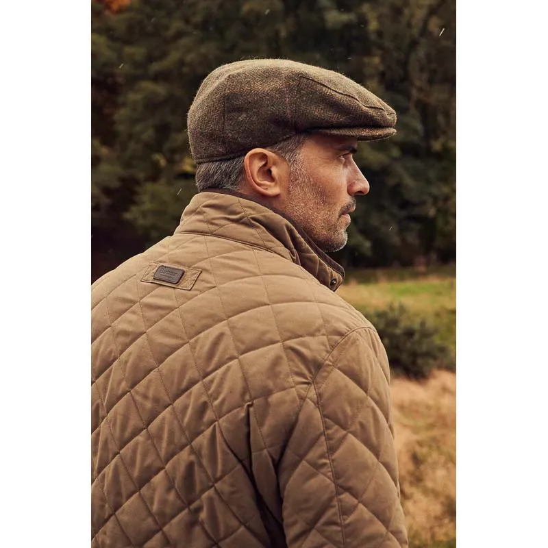 Barbour Shoveler Mens Waterproof Quilted Jacket - Clay