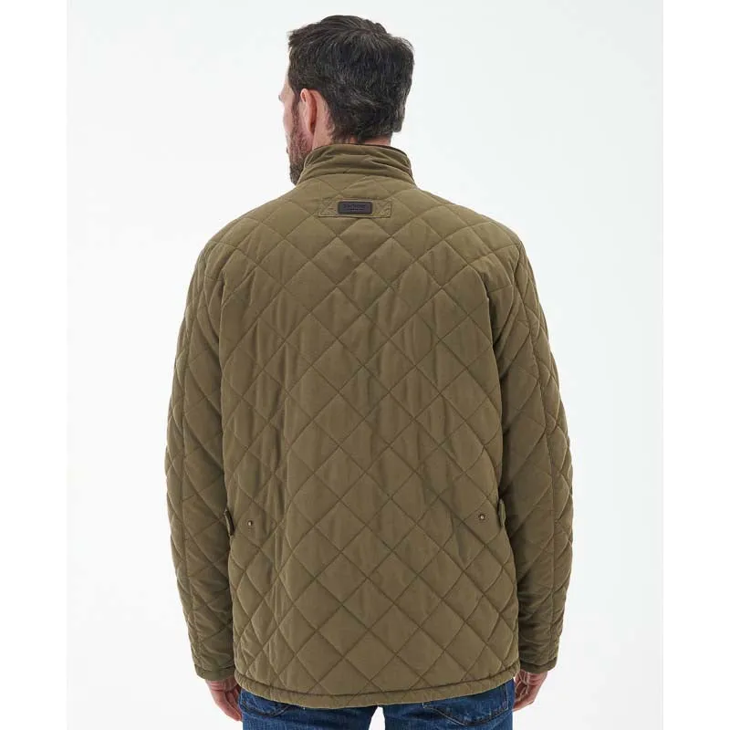 Barbour Shoveler Mens Waterproof Quilted Jacket - Clay