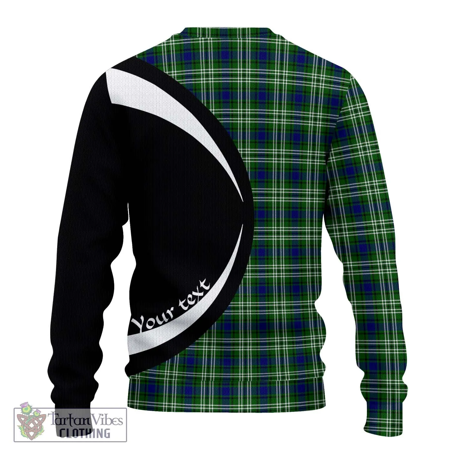 Blackadder Tartan Ugly Sweater with Family Crest Circle Style