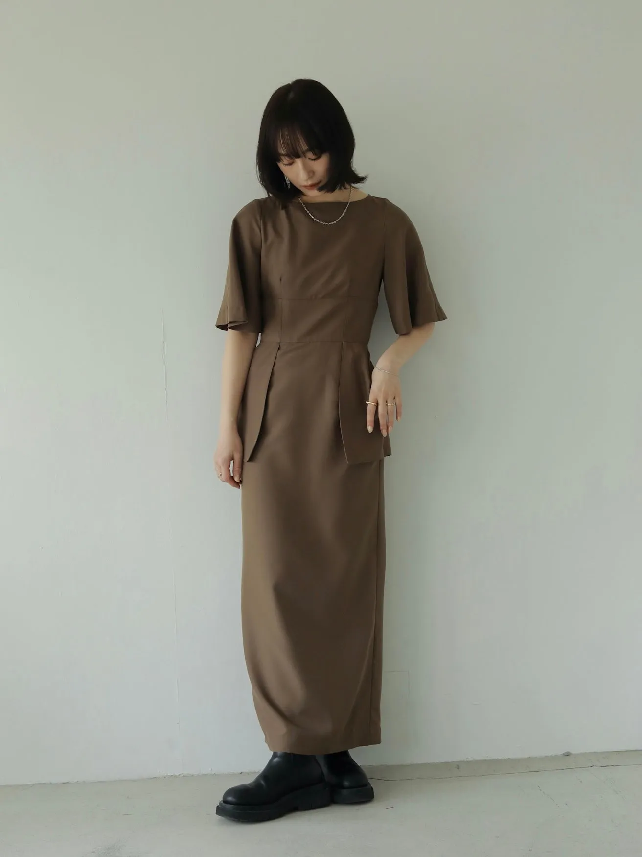 CAPE SLEEVE DRESS