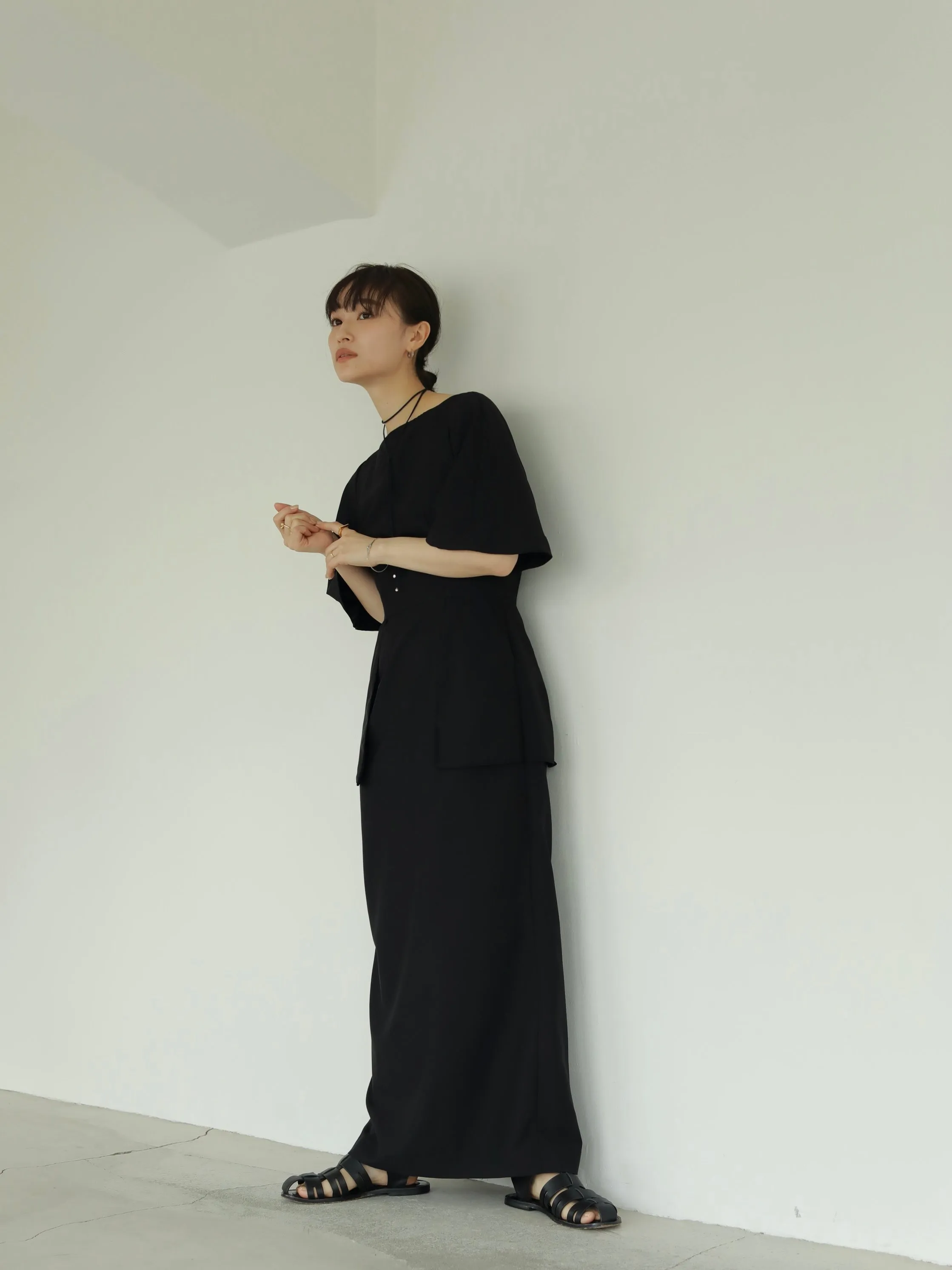 CAPE SLEEVE DRESS