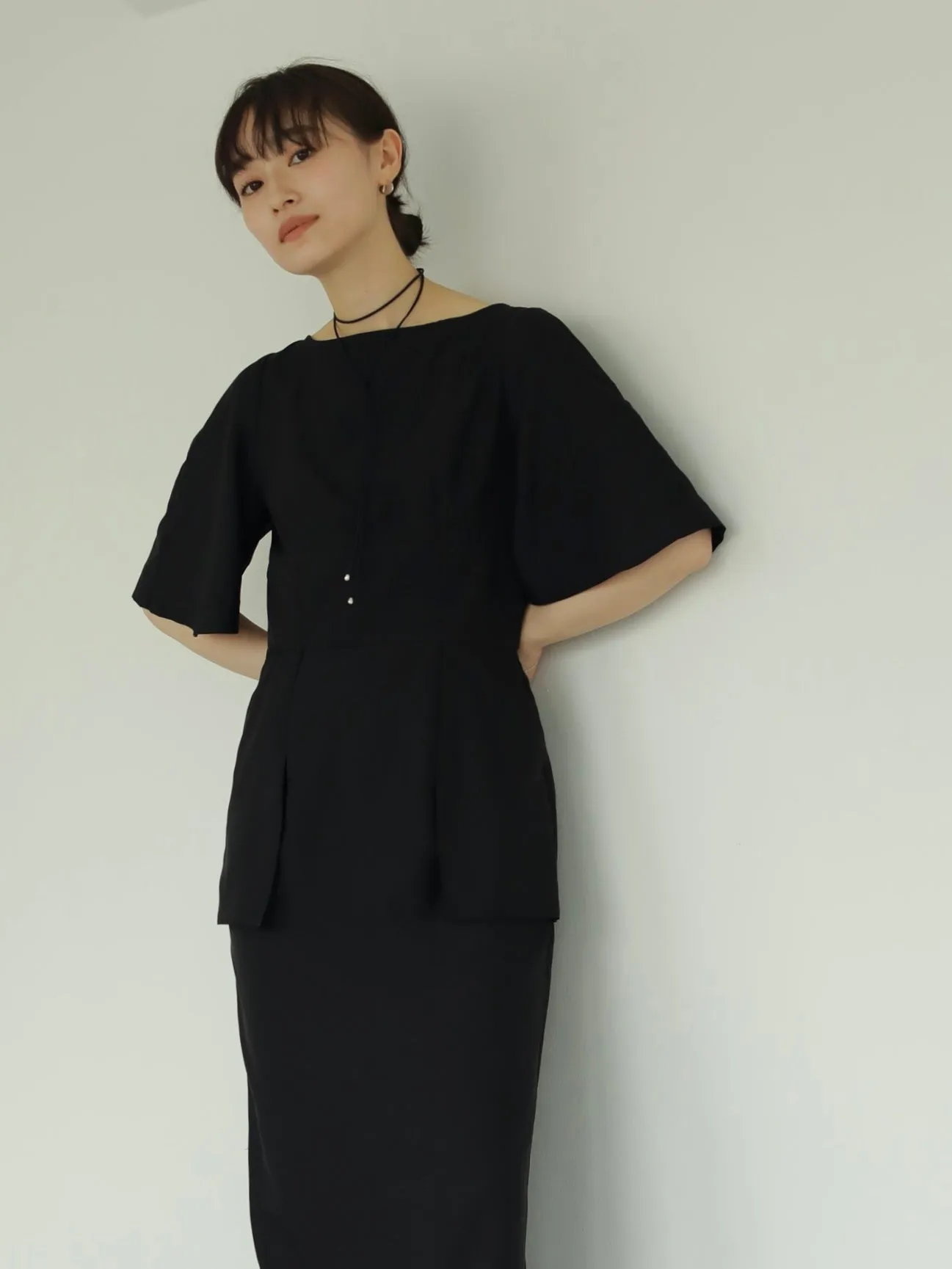 CAPE SLEEVE DRESS