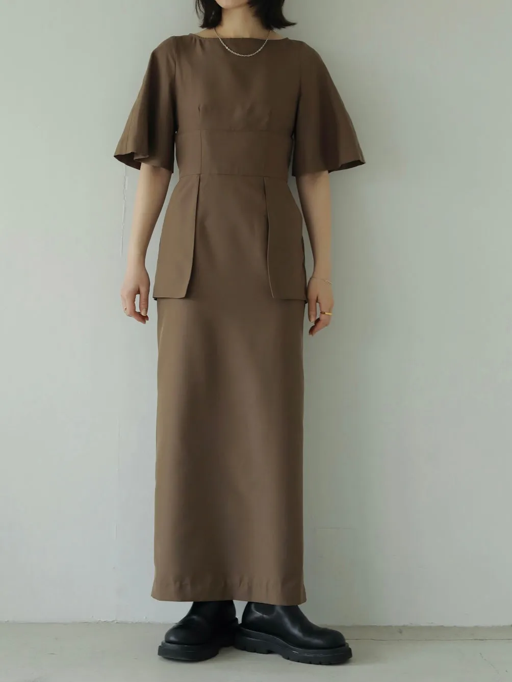 CAPE SLEEVE DRESS