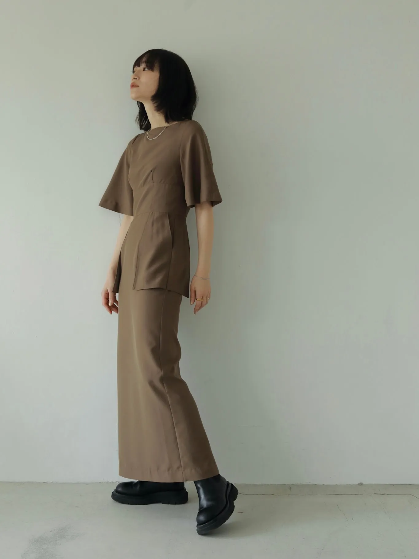 CAPE SLEEVE DRESS