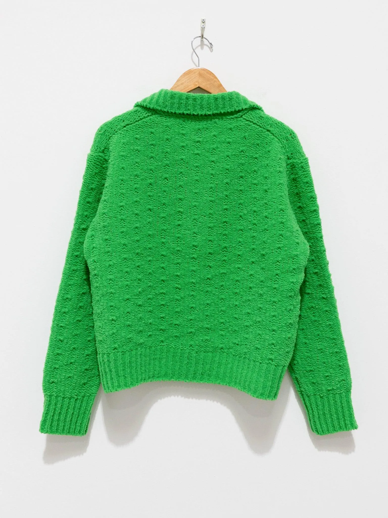 Chenille Yarn Polo - Green