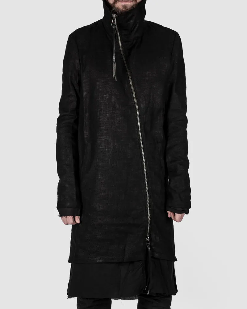 Coated highneck coat