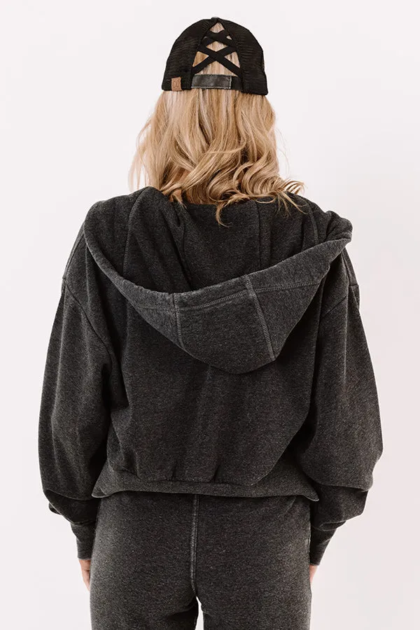 Cool Morning Sweater in Charcoal
