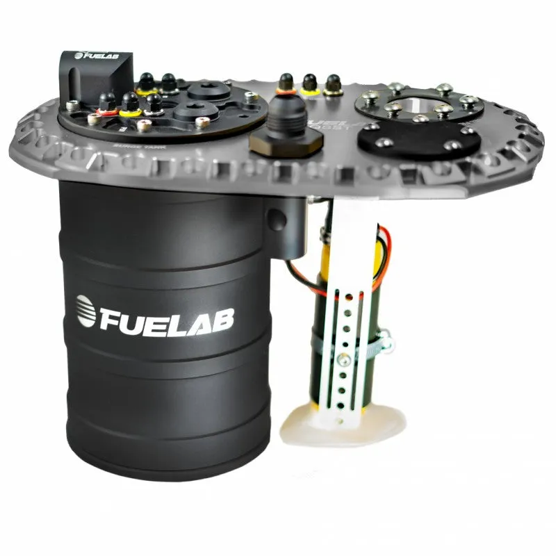 FUELAB 62710-3 Fuel System QSST Titanium with Surge Tank Pump Dual FUELAB 49614 with Controller, no lift pump