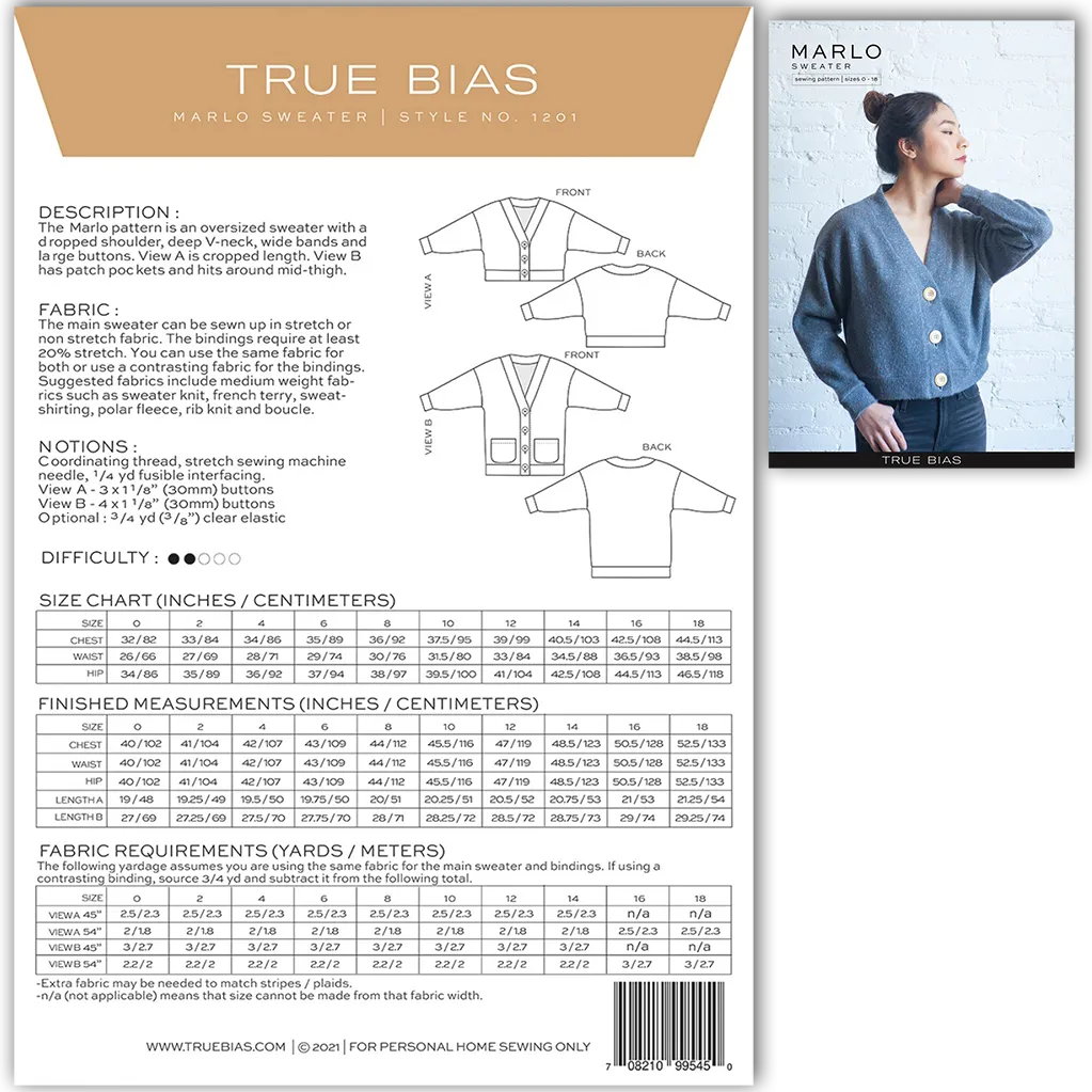 Garment Kit - Marlo Sweater (Long Version)