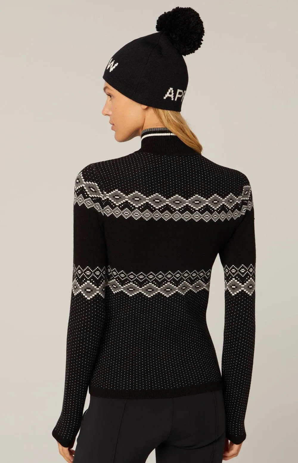 Goldie Mock Neck Sweater | Black