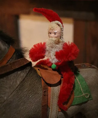 Horse Pull Toy and Paint Decorated Cart Fantastic