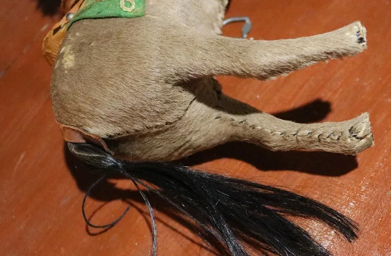 Horse Pull Toy and Paint Decorated Cart Fantastic