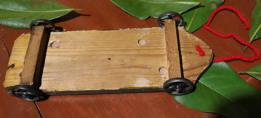 Horse Pull Toy and Paint Decorated Cart Fantastic