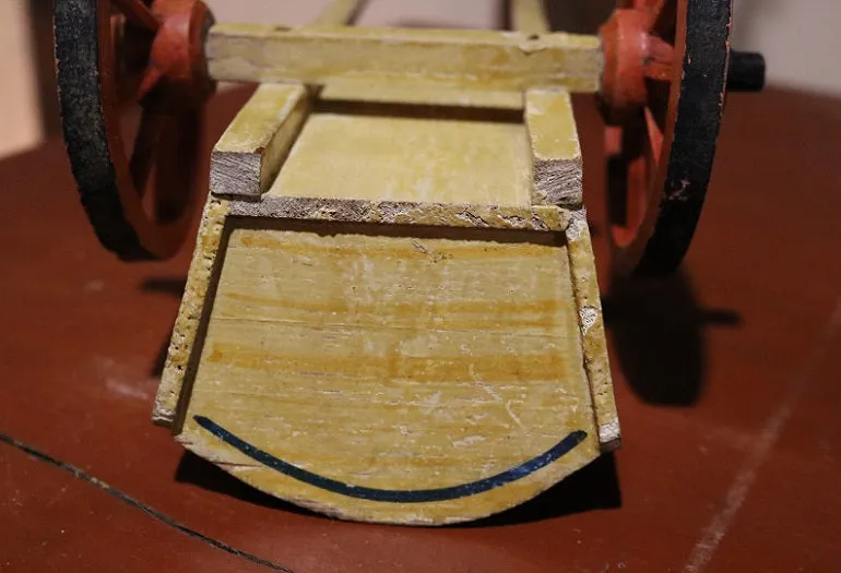 Horse Pull Toy and Paint Decorated Cart Fantastic