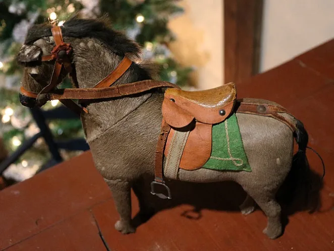 Horse Pull Toy and Paint Decorated Cart Fantastic