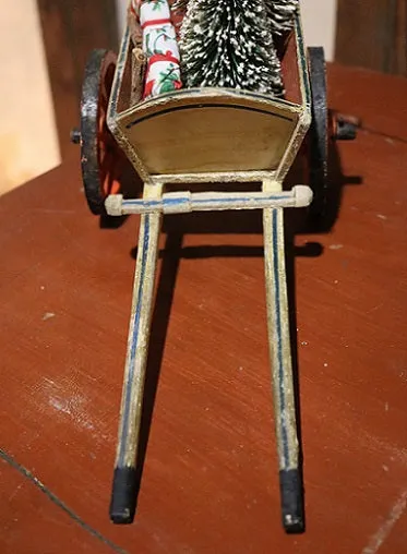 Horse Pull Toy and Paint Decorated Cart Fantastic