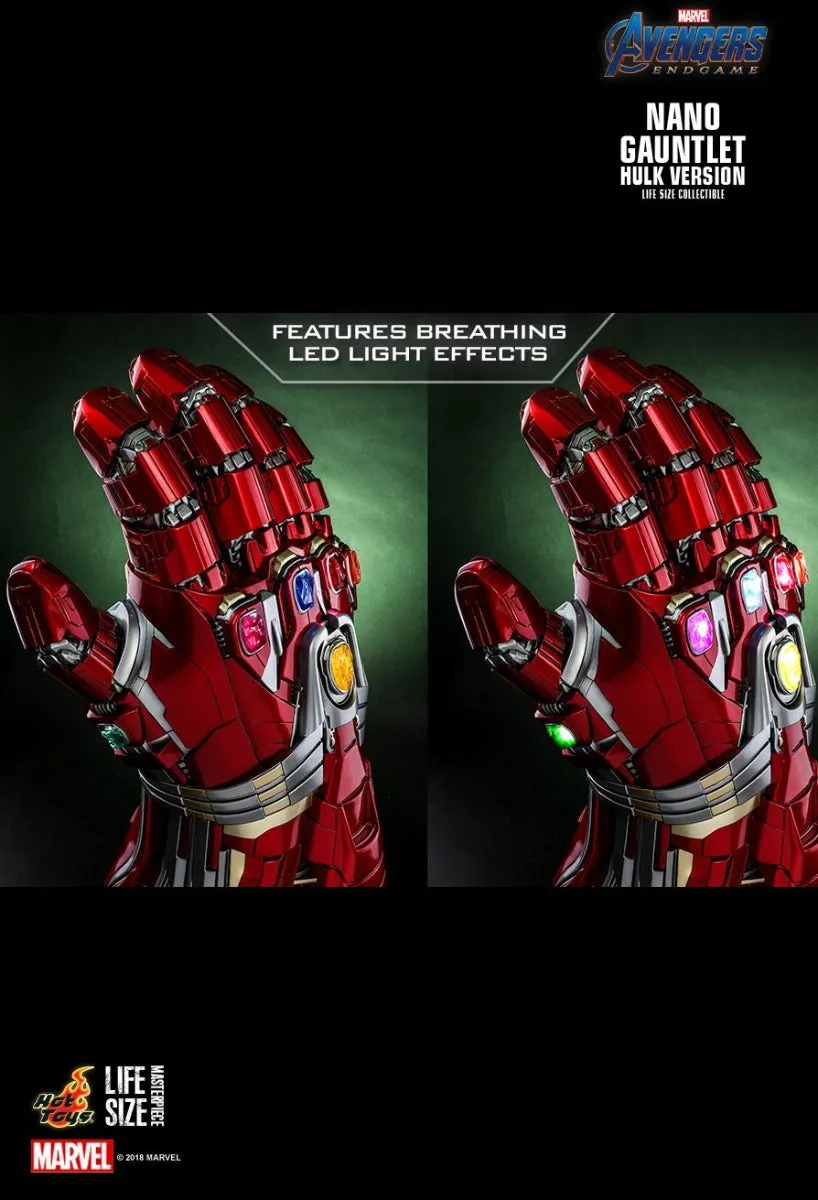 HOT TOYS MARVEL  AVENGERS ENDGAME NANO GAUNTLET (HULK VERSION) LIFE-SIZE COLLECTIBLE - LMS008