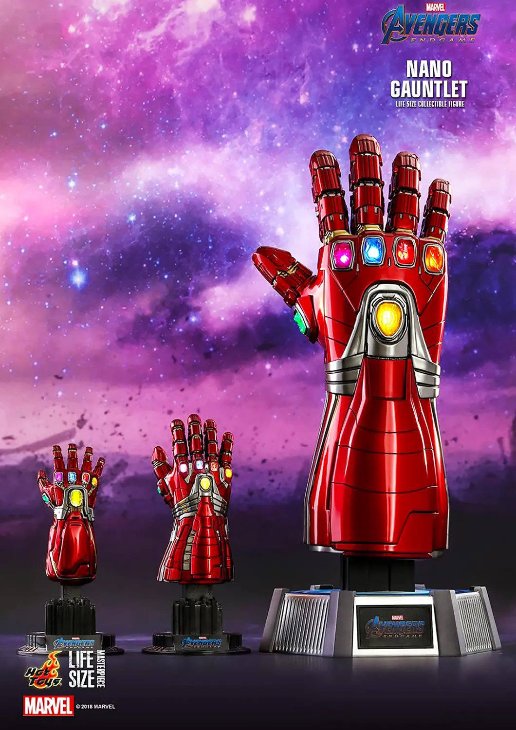 HOT TOYS MARVEL  AVENGERS ENDGAME NANO GAUNTLET LIFE-SIZE COLLECTIBLE 1/1 SCALE - LMS007