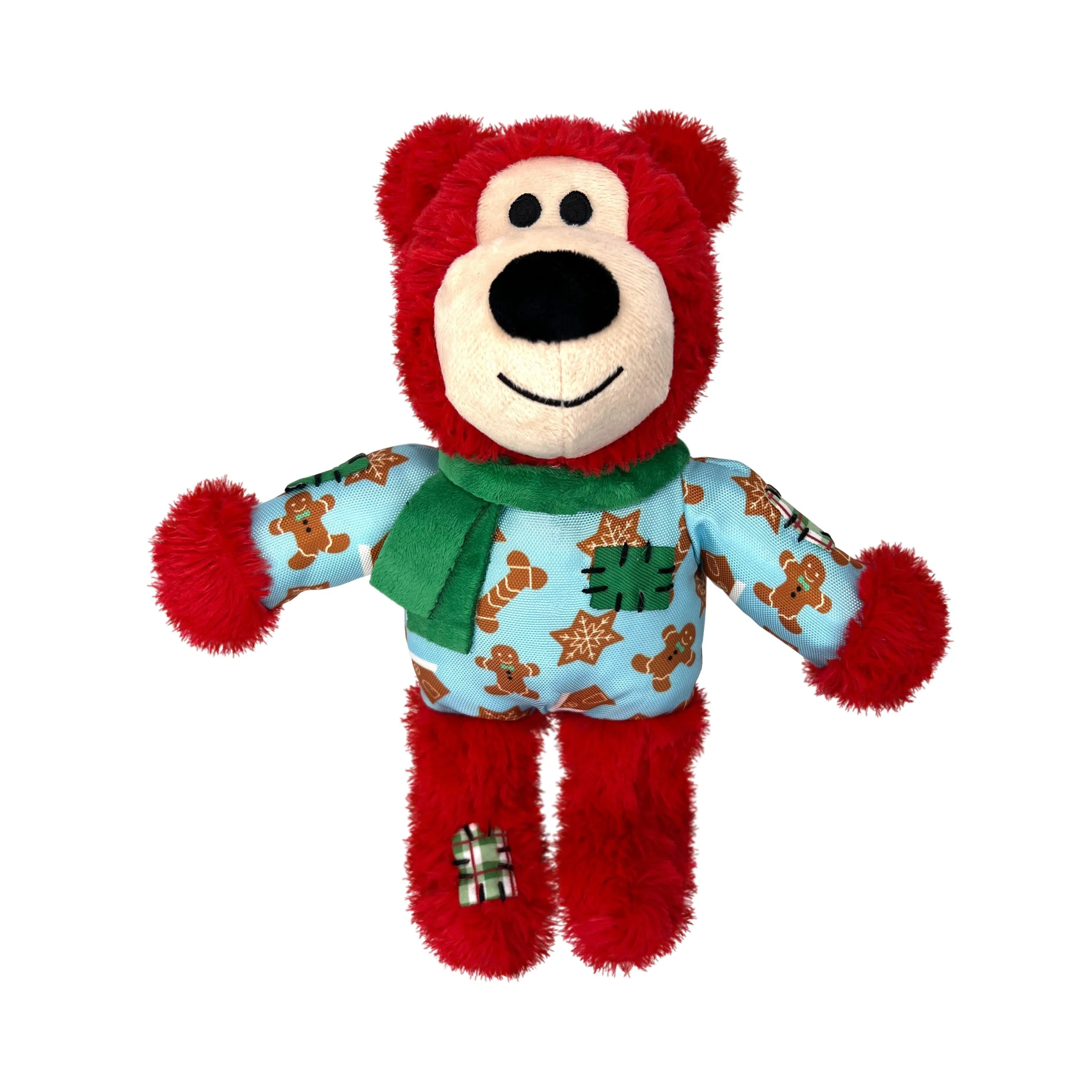 KONG Christmas Wild Knots Bear Assorted Medium to Large Dog Toy