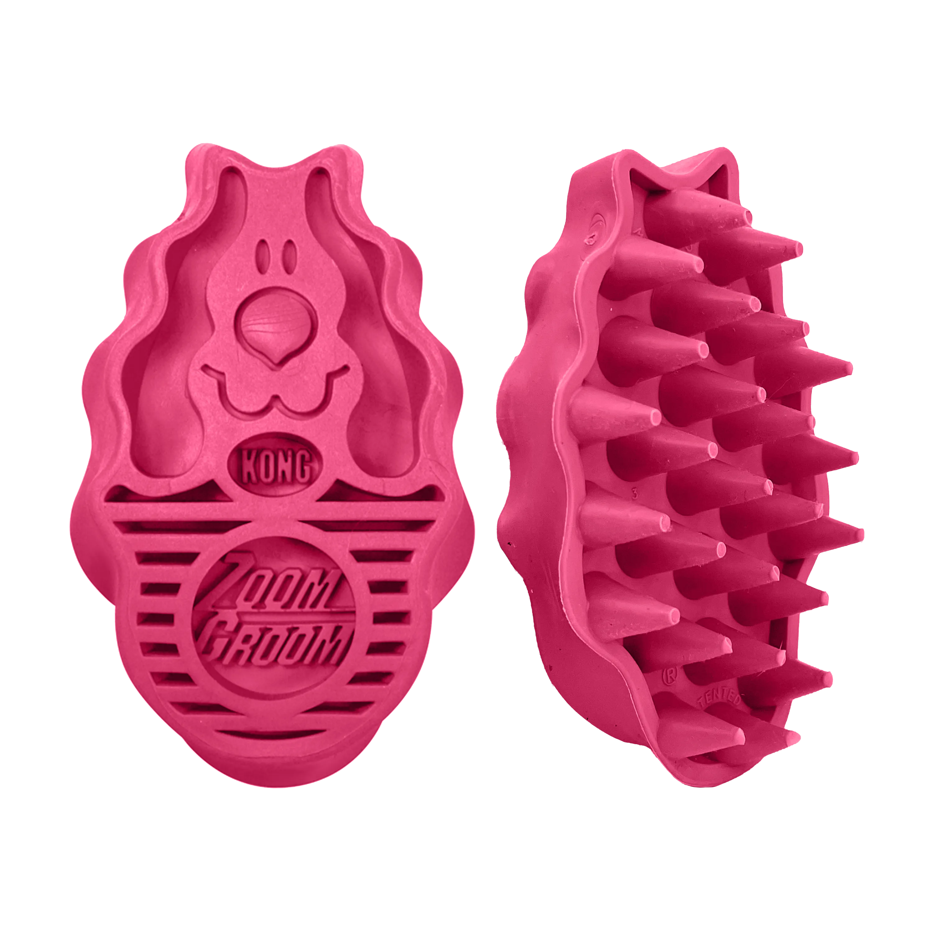 KONG ZoomGroom™ Raspberry Dog Grooming Brush (Large)