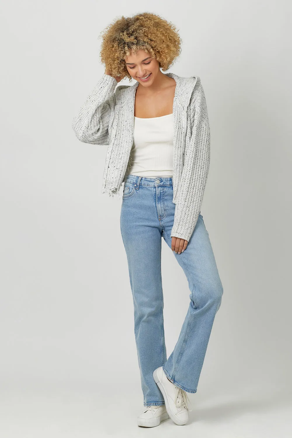 Laguna Distressed Zip-Up, Final SALE