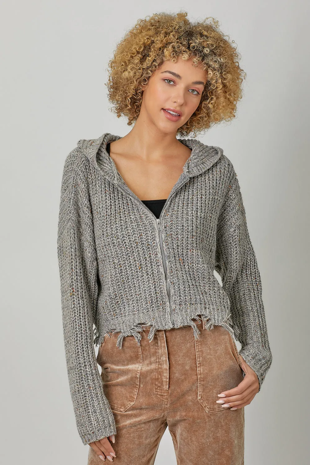 Laguna Distressed Zip-Up, Final SALE