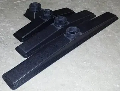 Linear Slot Drain Pan- Black ABS - CUSTOM MADE LENGTH