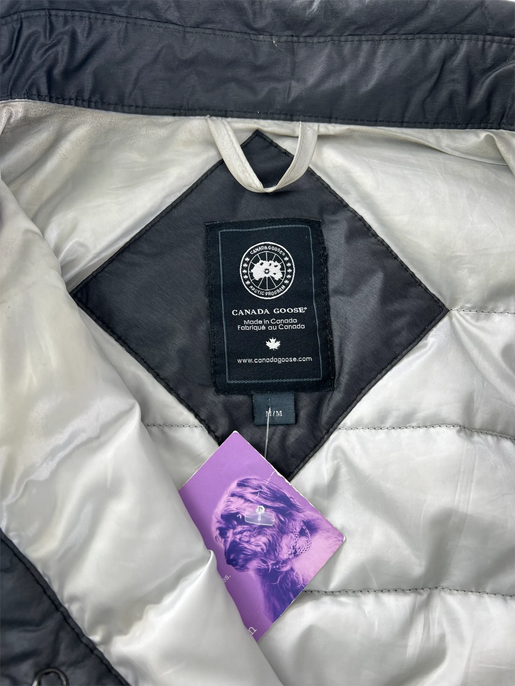 Mens Canada Goose Black Quilted Jacket - Medium