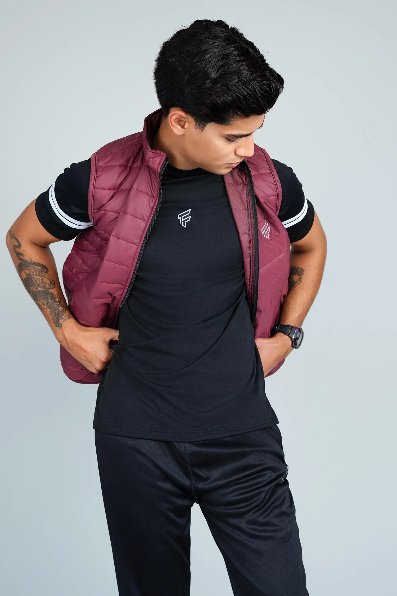Men's F Printed Minor Fault Puffer Gilet