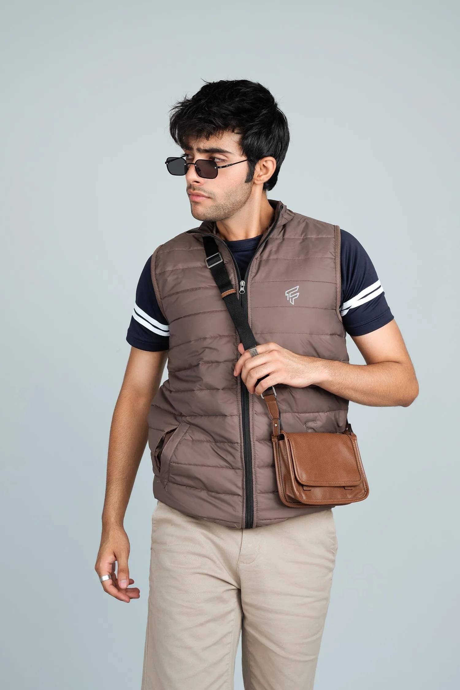 Men's F Printed Minor Fault Puffer Gilet