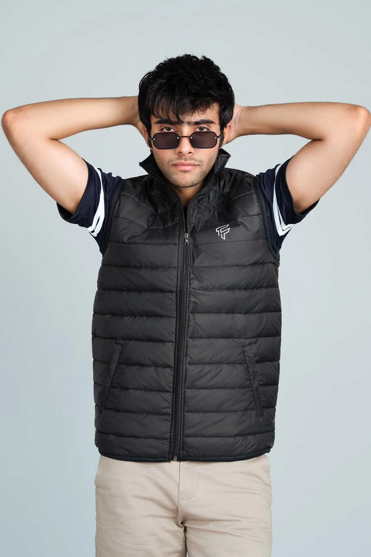 Men's F Printed Minor Fault Puffer Gilet