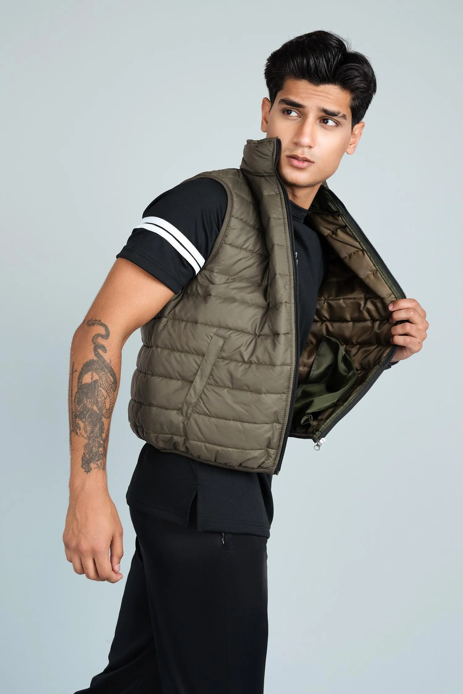Men's F Printed Minor Fault Puffer Gilet