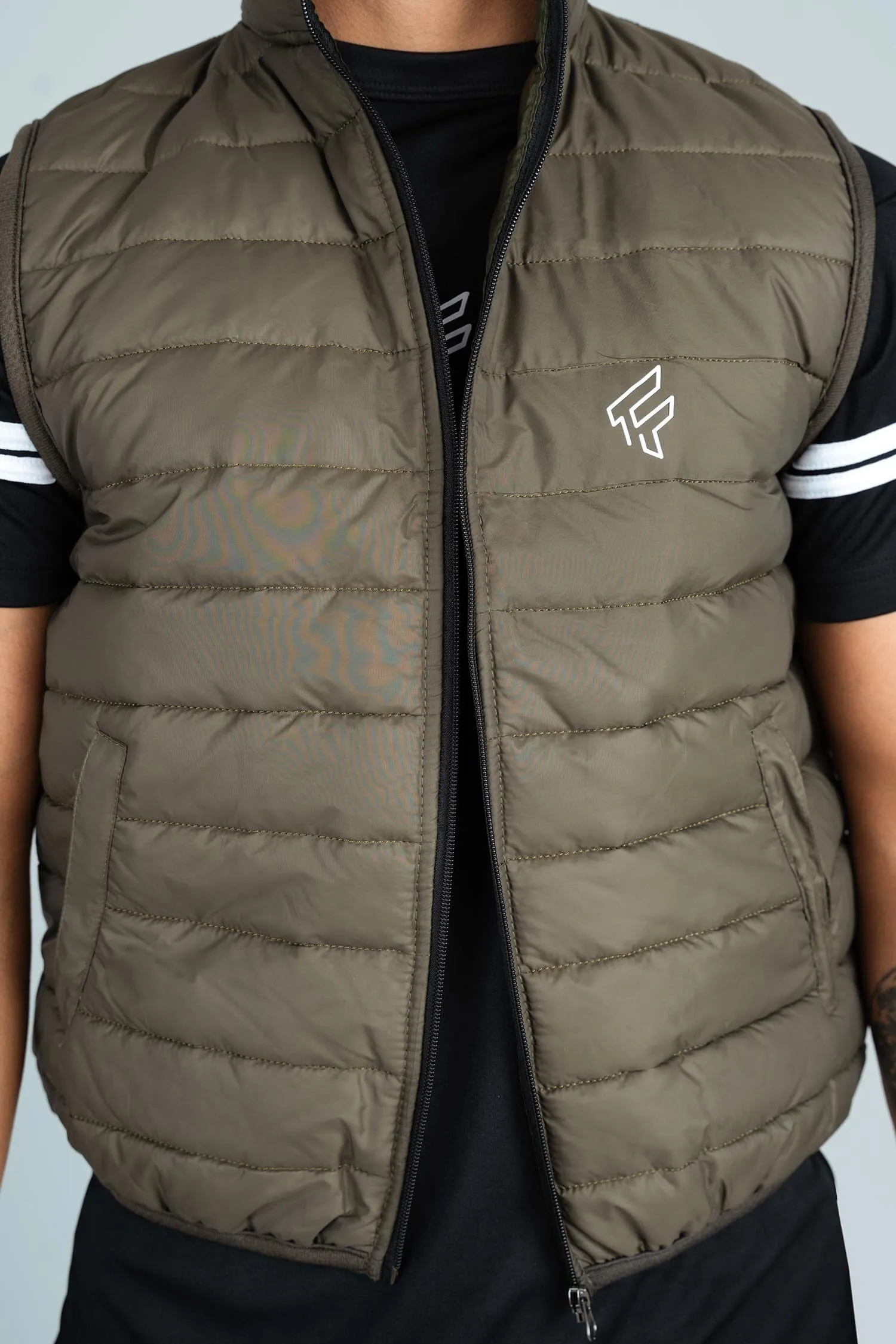 Men's F Printed Minor Fault Puffer Gilet