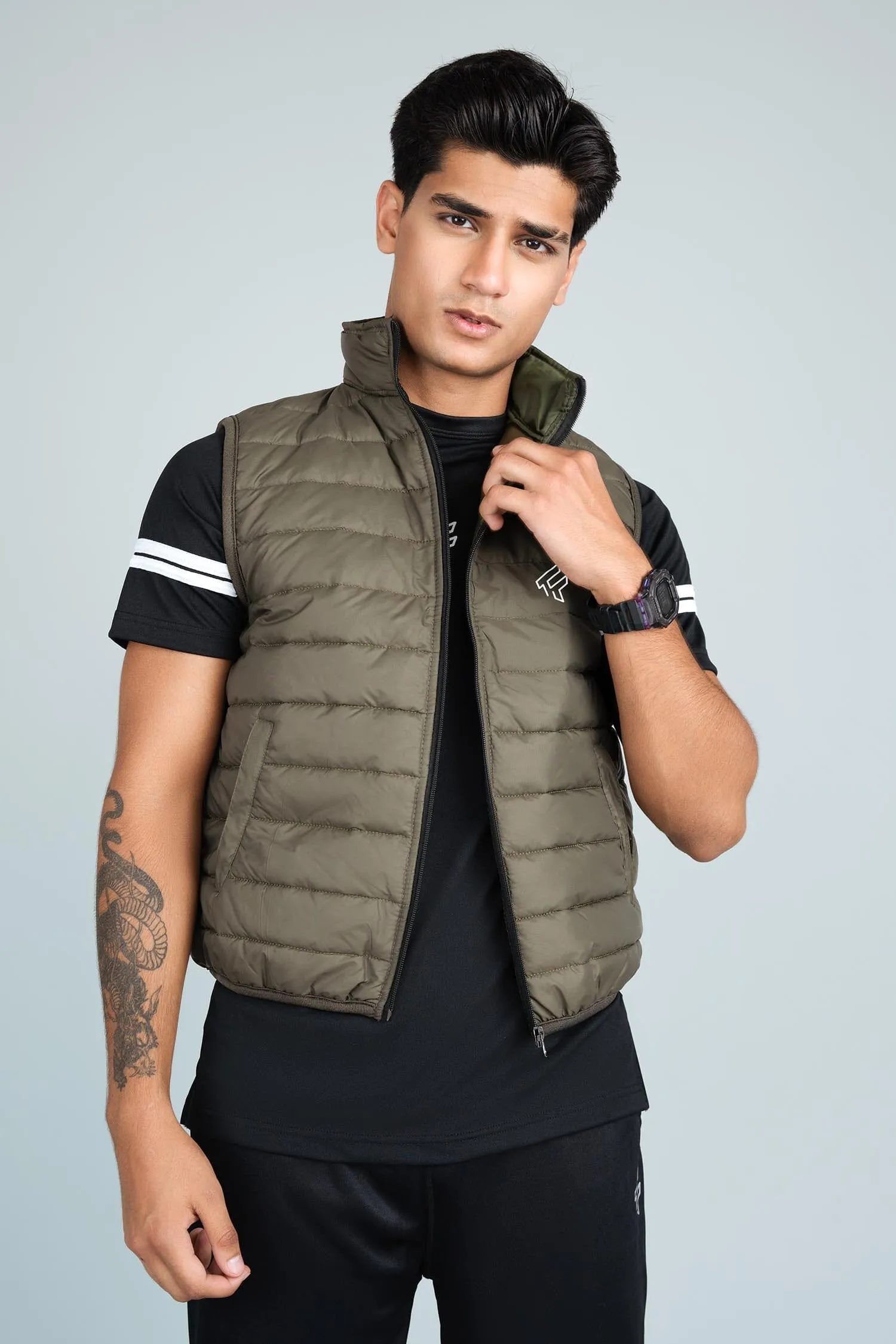 Men's F Printed Minor Fault Puffer Gilet
