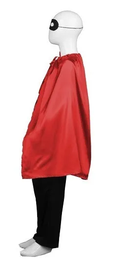 Party Cape with Mask Set Costume | Child's Superhero Red Cosplay