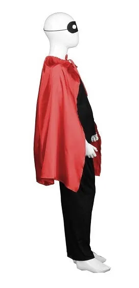 Party Cape with Mask Set Costume | Child's Superhero Red Cosplay
