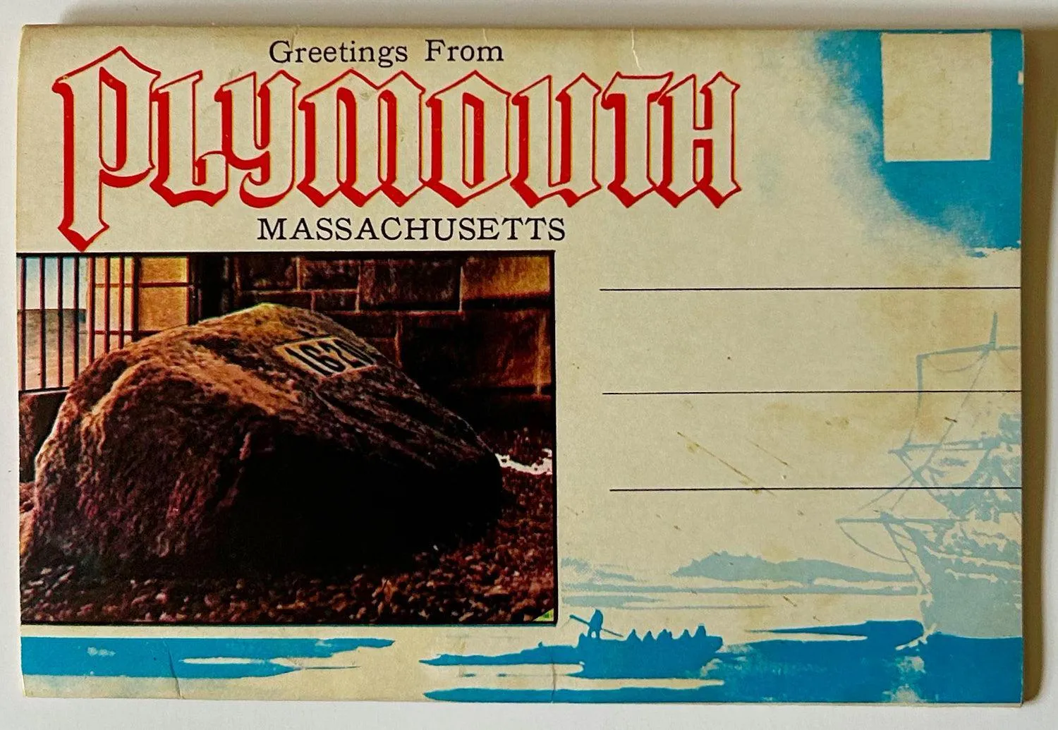 Plymouth Rock Postcard Booklet (1960s-1970s) Unused