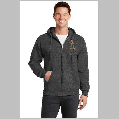 Reach by Larry Lurch Fagan - Custom Embroidery on Zip-Up Sweater