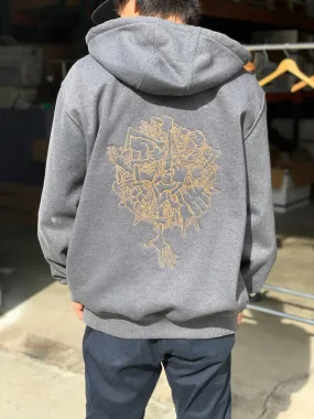 Reach by Larry Lurch Fagan - Custom Embroidery on Zip-Up Sweater