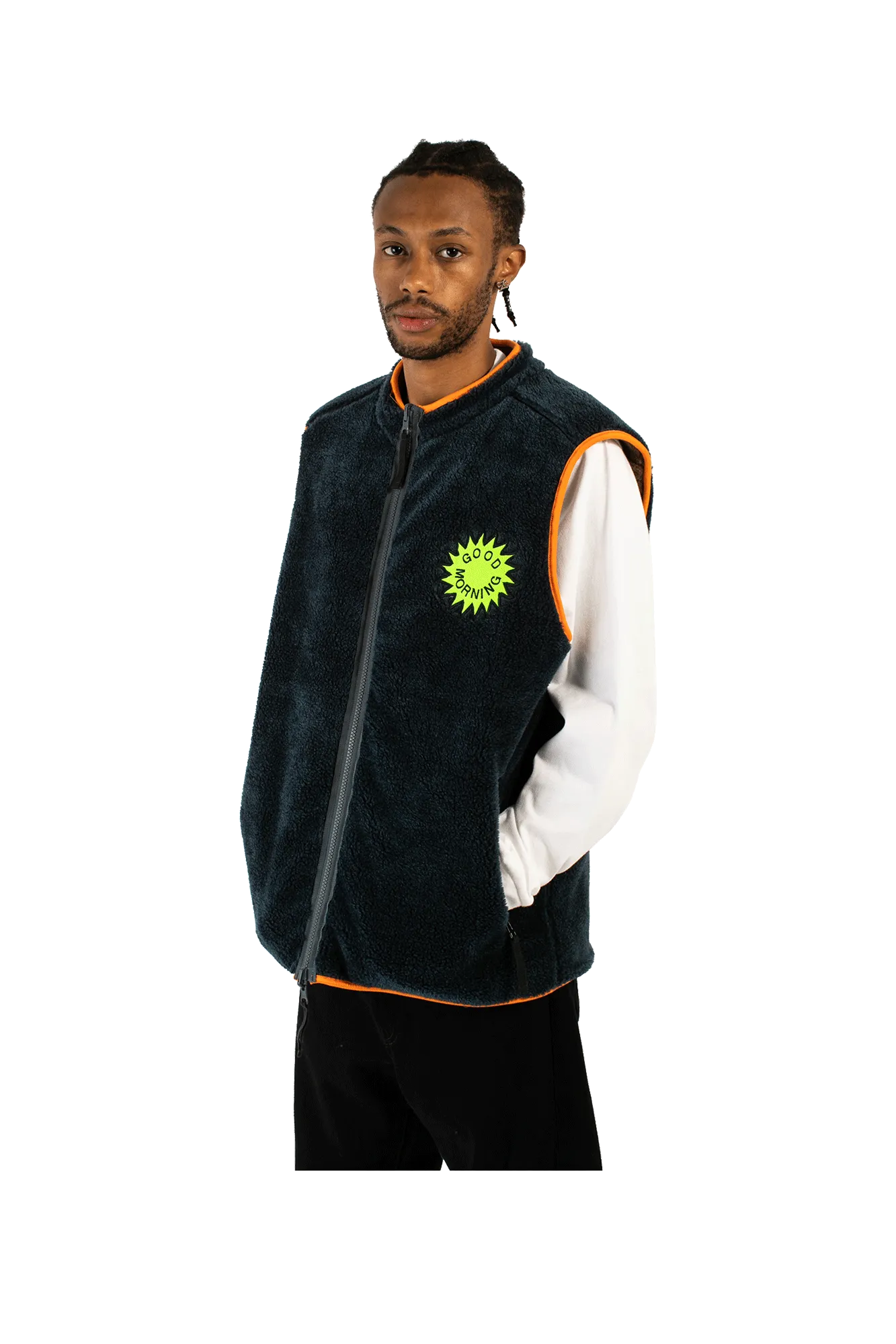 Reversible Polar Fleece Zip Thru Vest