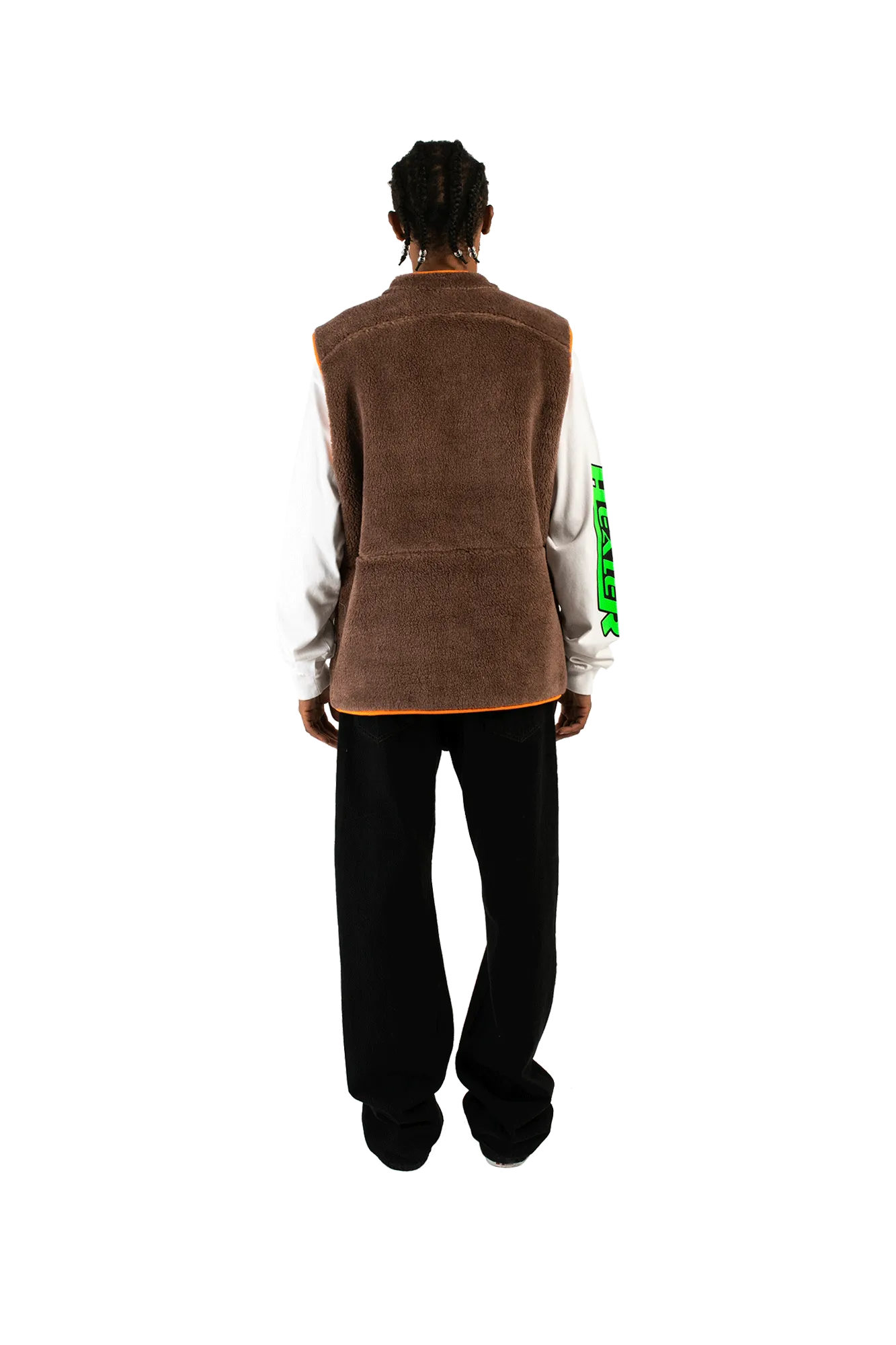 Reversible Polar Fleece Zip Thru Vest