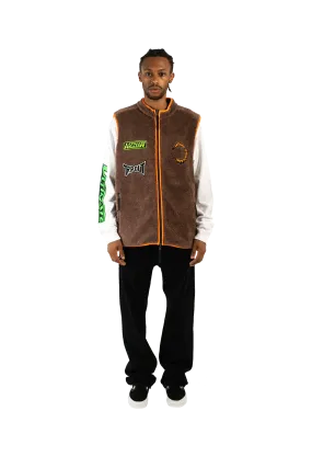 Reversible Polar Fleece Zip Thru Vest